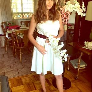 Merona  Wedding bridesmaid Prom cream satin