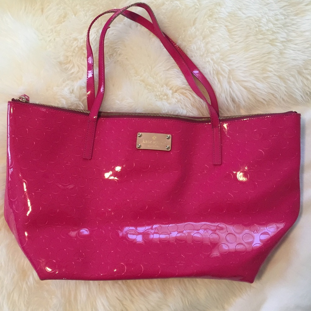 Kate Spade Large Pink Vinyl Bag
