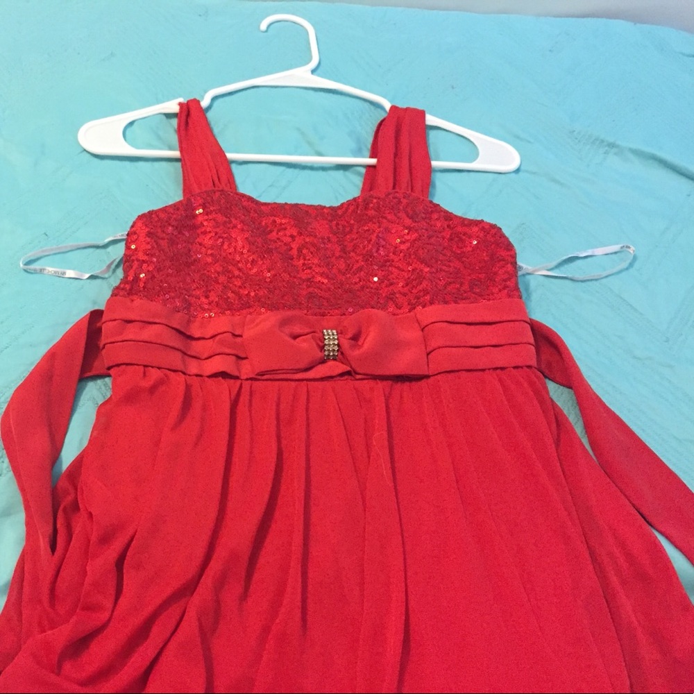 Red holiday dress