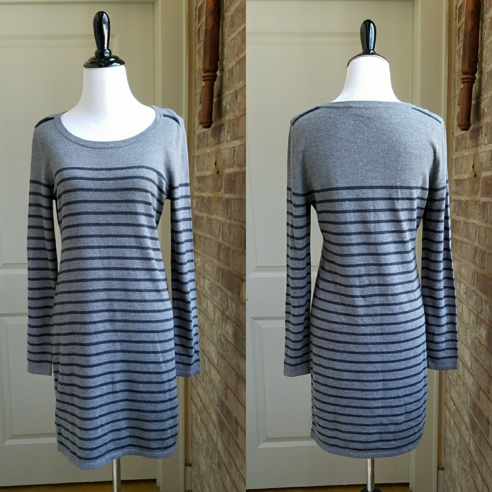 LOFT Striped Sweater Dress, S