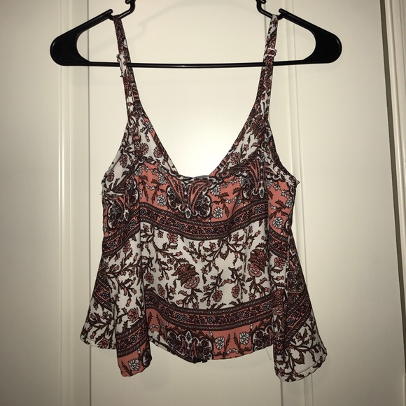 ❌SOLD❌ Paisley Crop Top - Picture 2 of 3