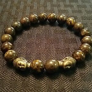 Buddha bronzite bracelet
