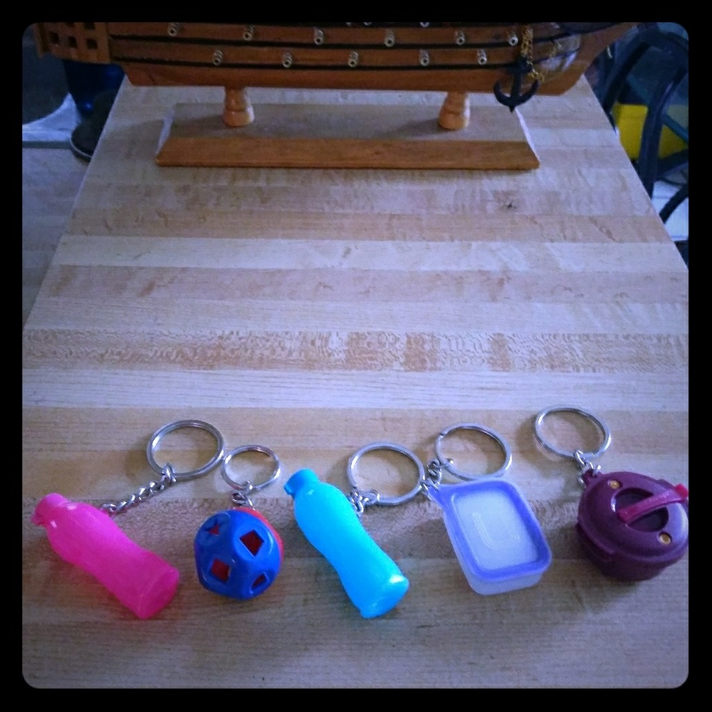 New Tupperware Keychains