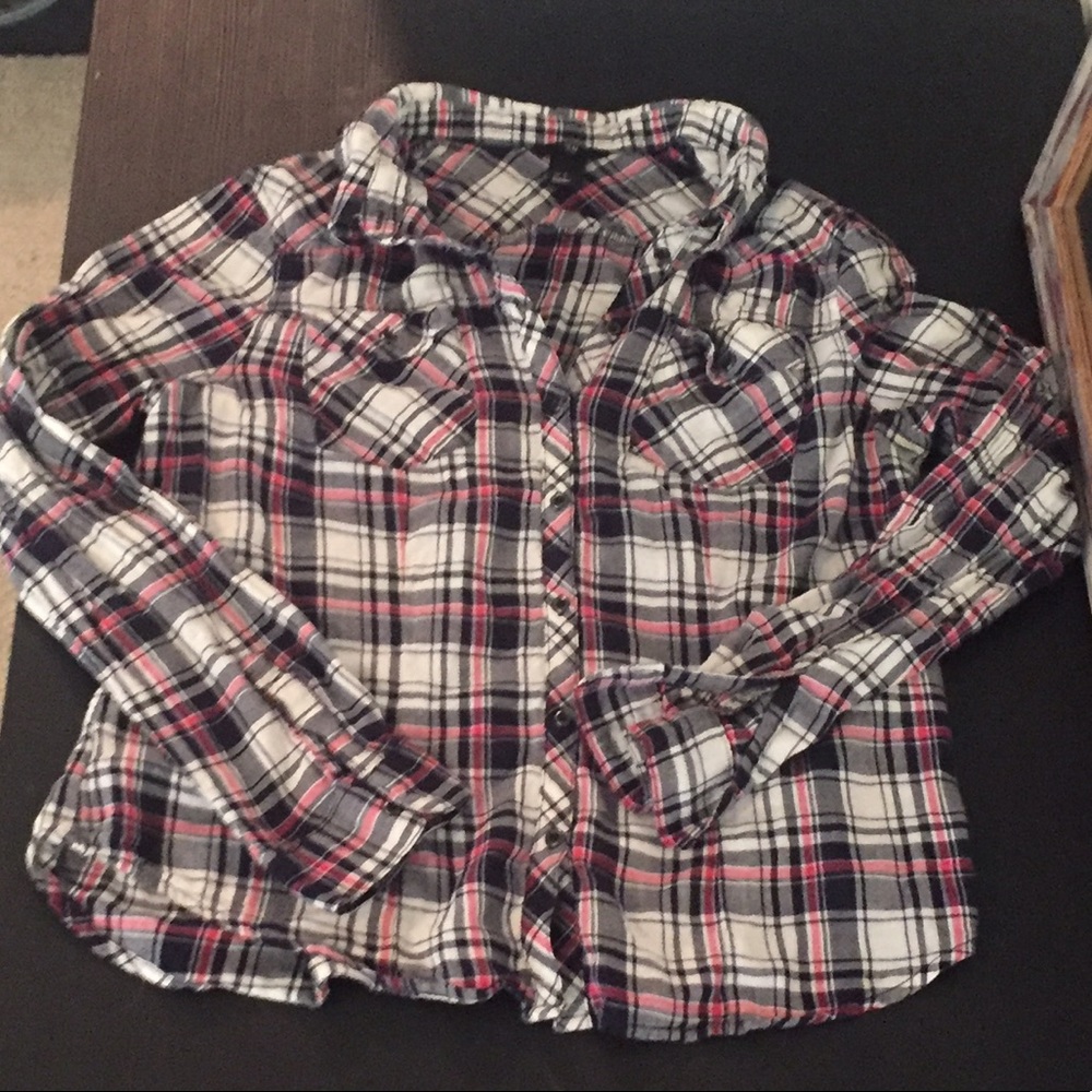 Plaid H&M button-down - like new!