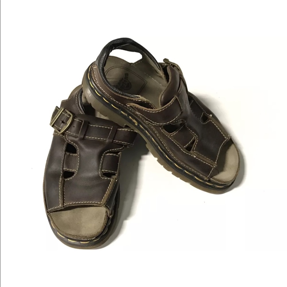 Dr Marten Gladiator Sandals Brown Leather sz 11/45