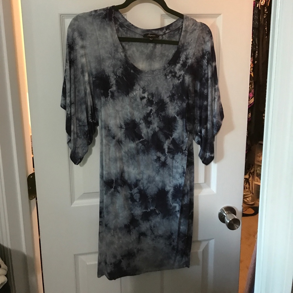 Tie dye shirt dress