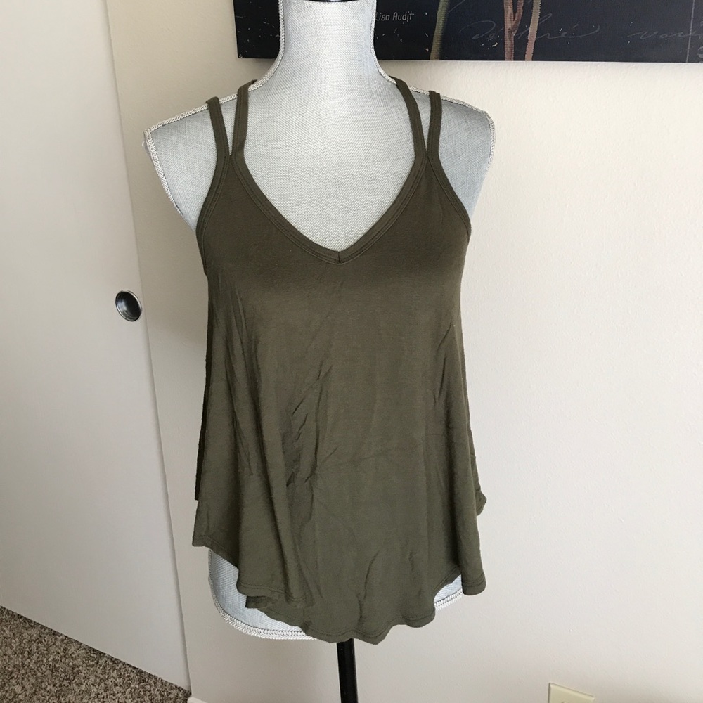 Green tank top