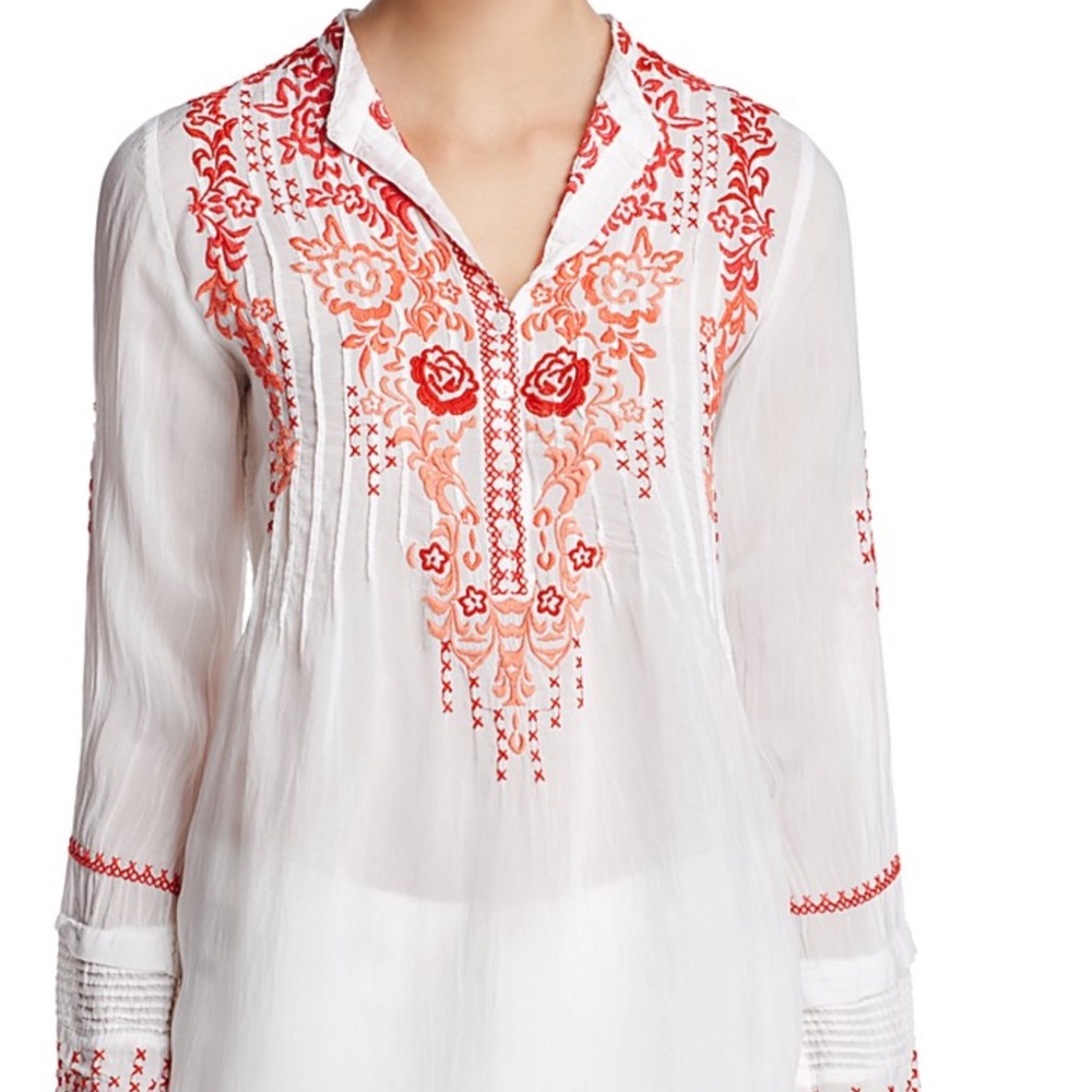🧡Johnny was ROSS RED TUNIC - Picture 2 of 13