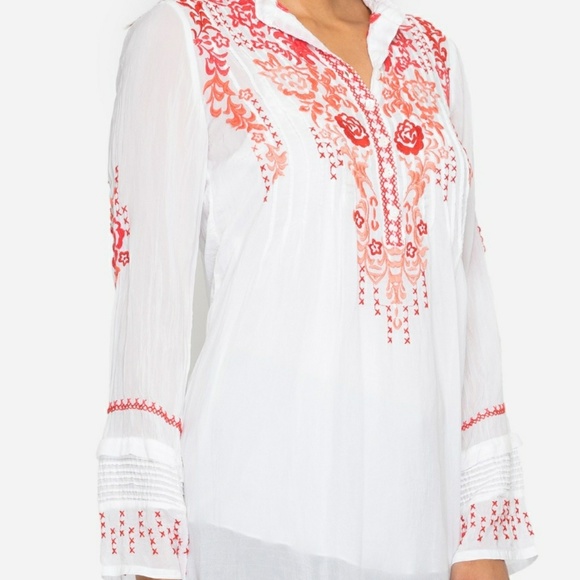 🧡Johnny was ROSS RED TUNIC - Picture 2 of 7