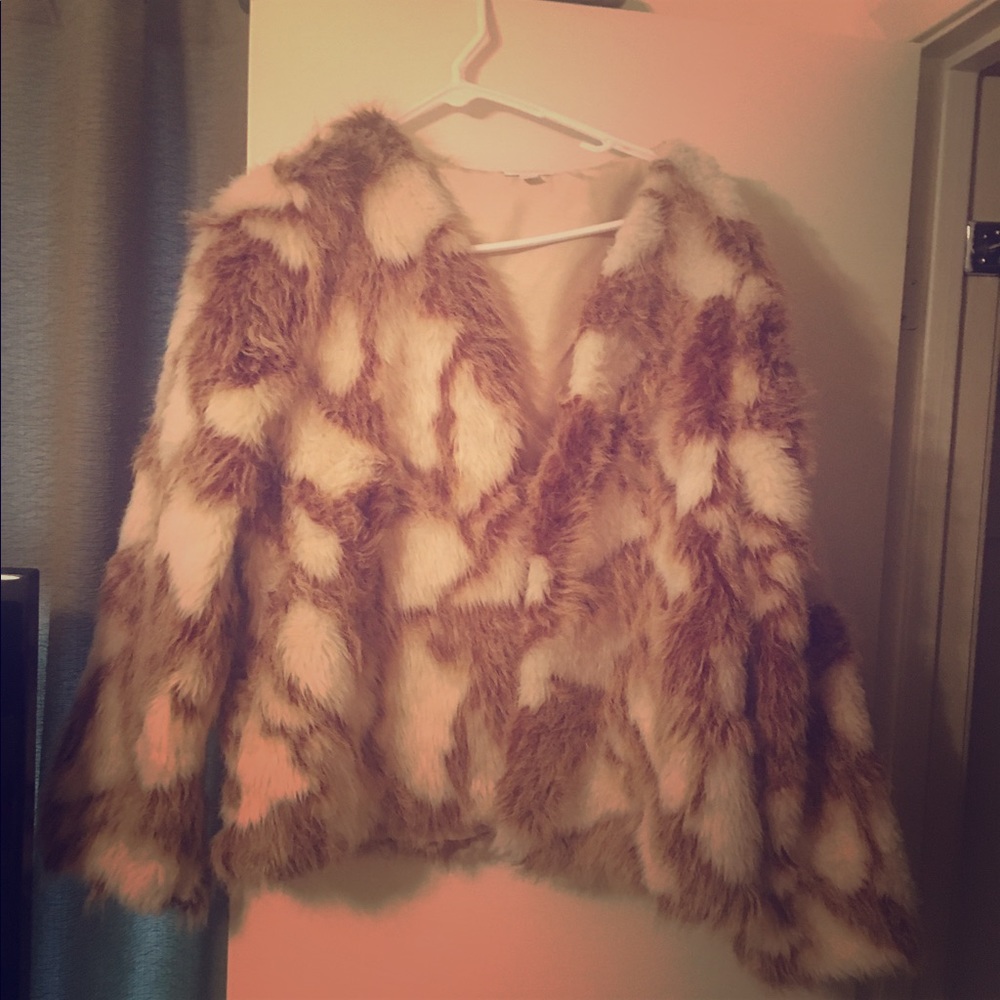 Faux fur jacket