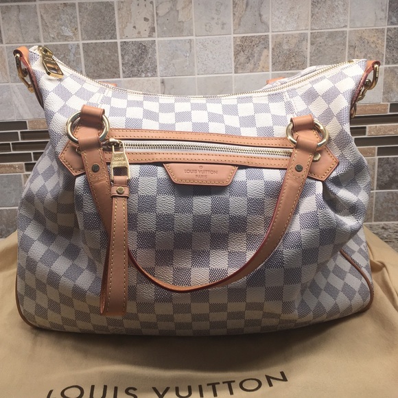 Authentic Louis Vuitton Evora MM in Damier Azur - Picture 2 of 8