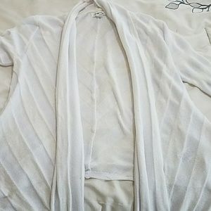 White cardigan
