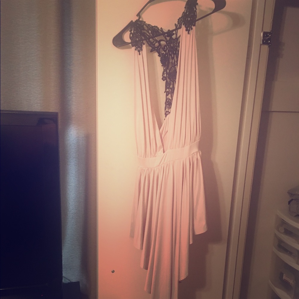 Skater dress high low
