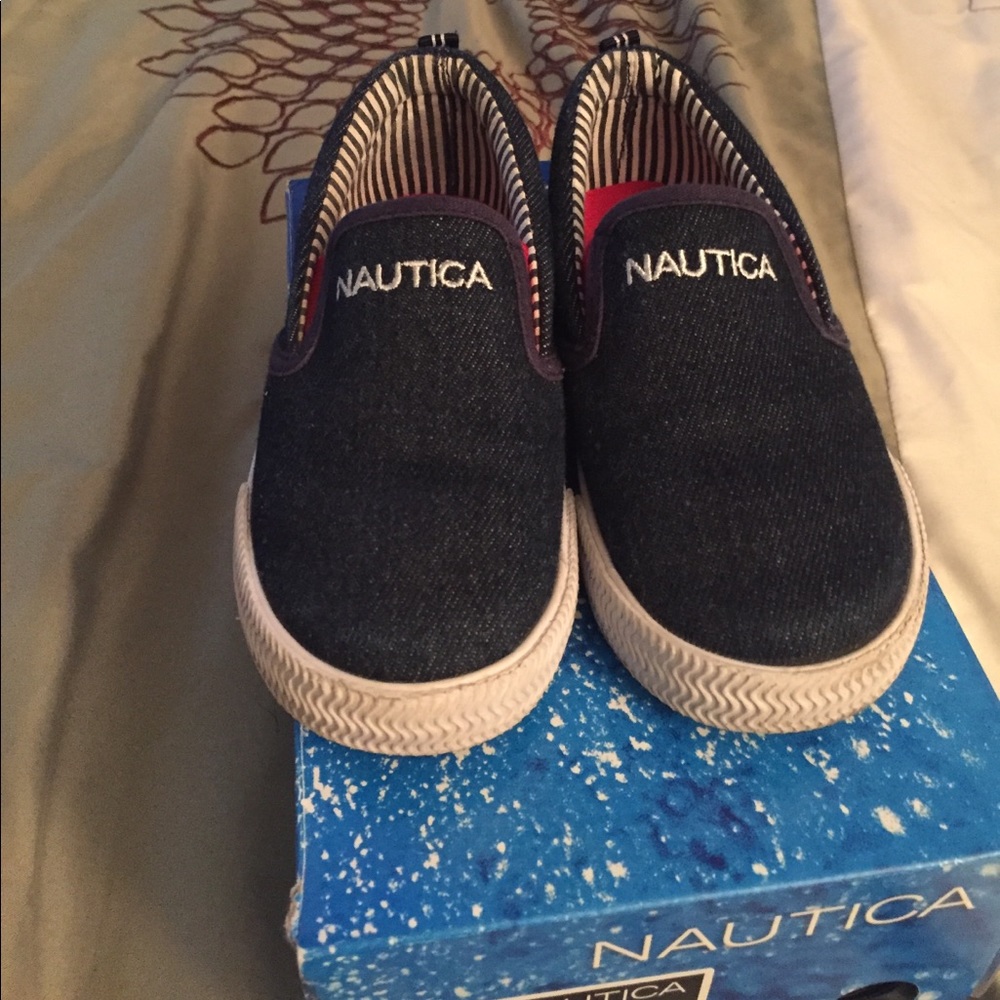 Nautica Slip On Denim Boy Shoes.