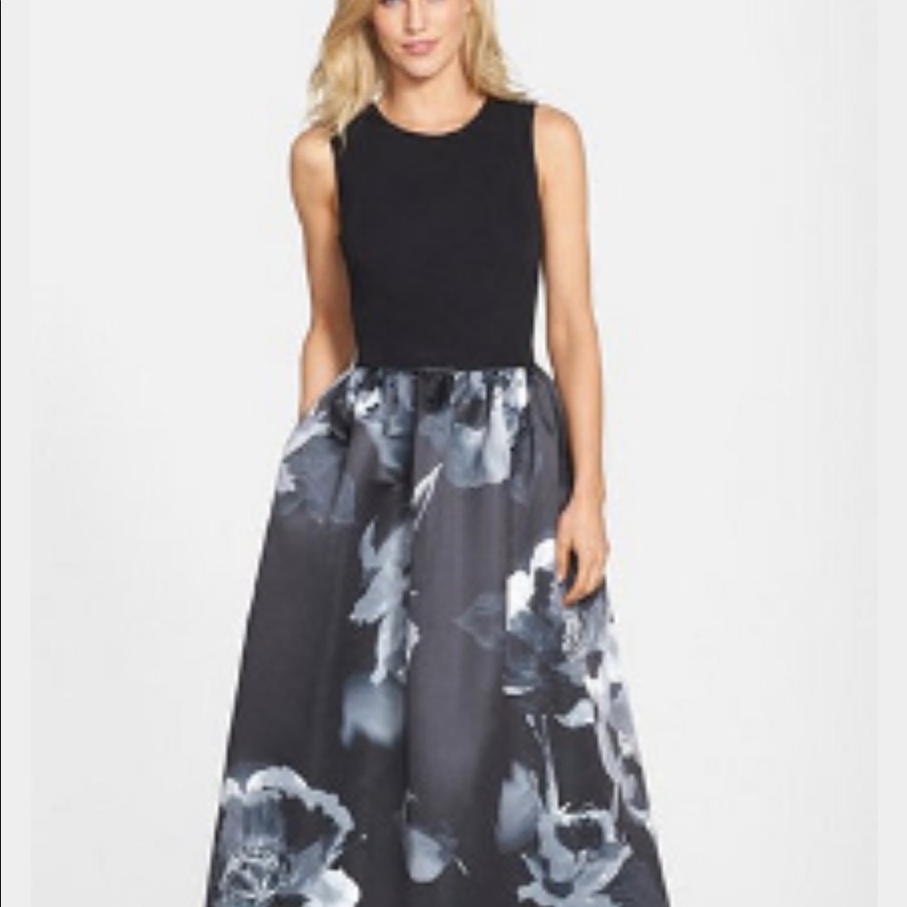 Aidan matrix floral printed gown