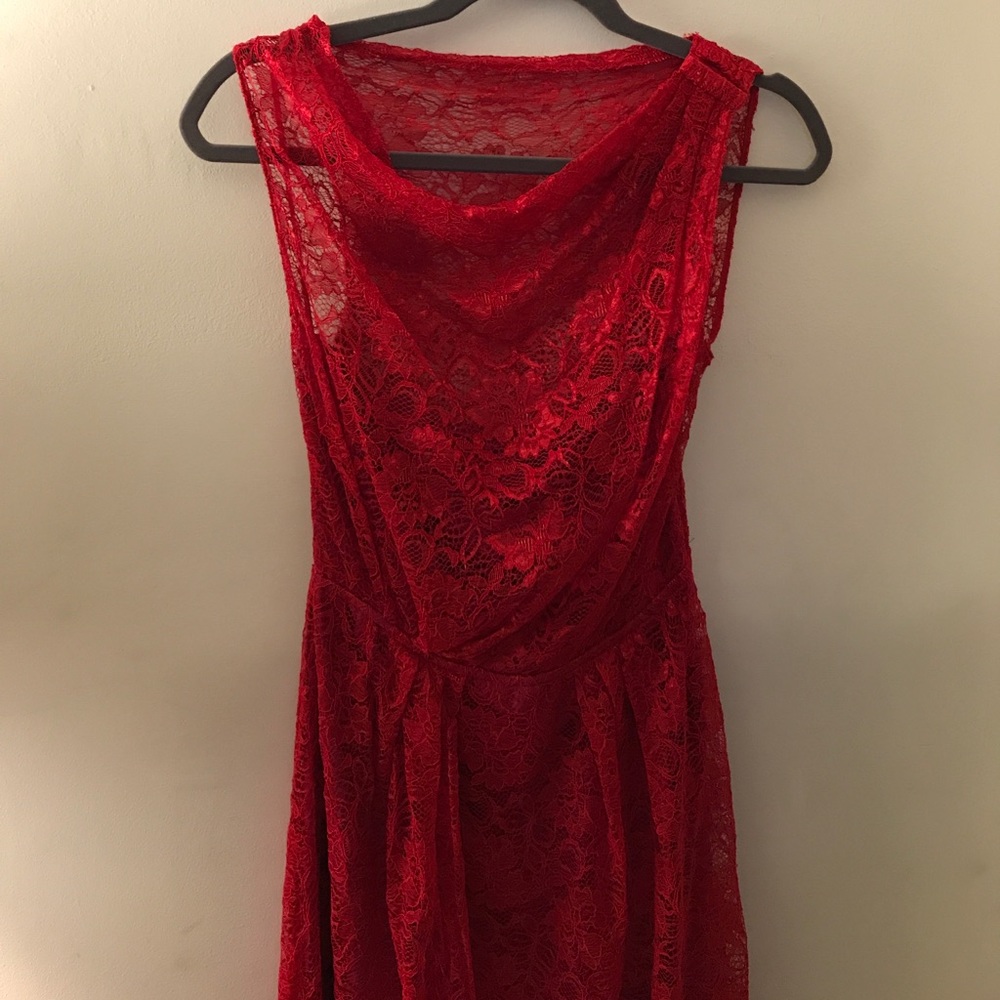 The Limited Sophie Theallet red lace dress