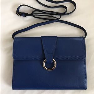 Jack George's Leather Cobalt Blue Crossbody Bag