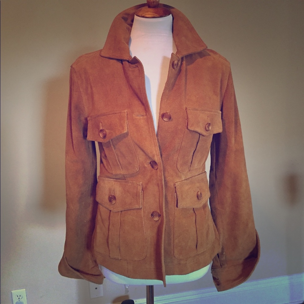 Suede real Leather jacket S