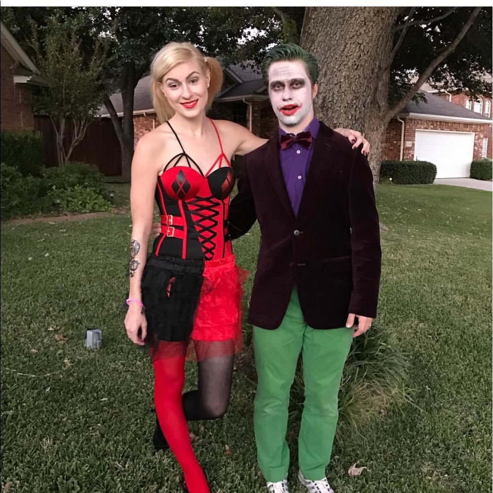 Harley quinn corset style top