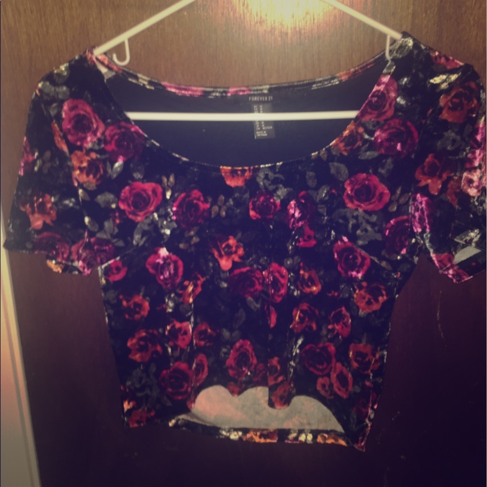 Floral crop top