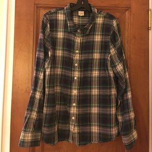 Jcrew flannel plaid button down