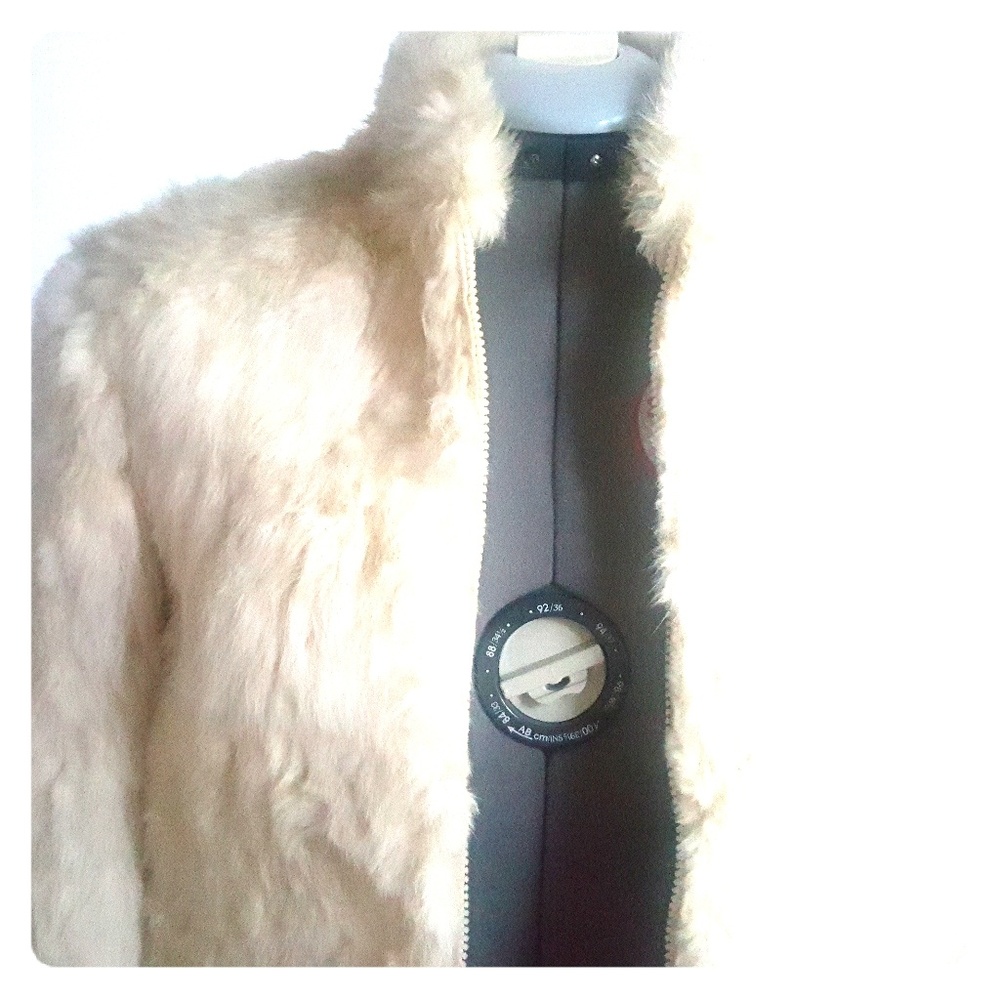 Children rabbit fur coat