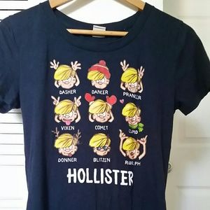 Cute Hollister reindeer t-shirt