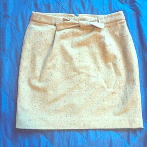 LOFT gray wool skirt