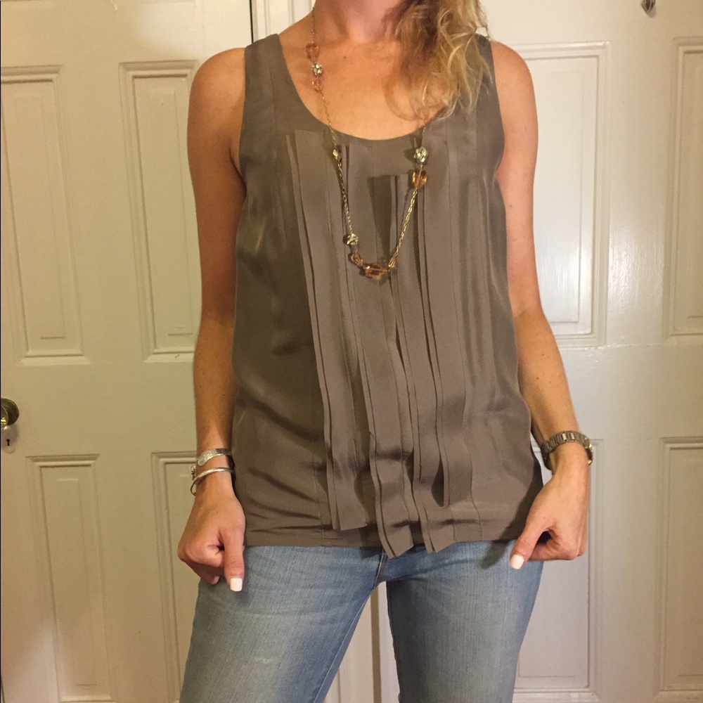 100% silk JCrew shell!