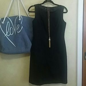 Talbots Black sheath dress