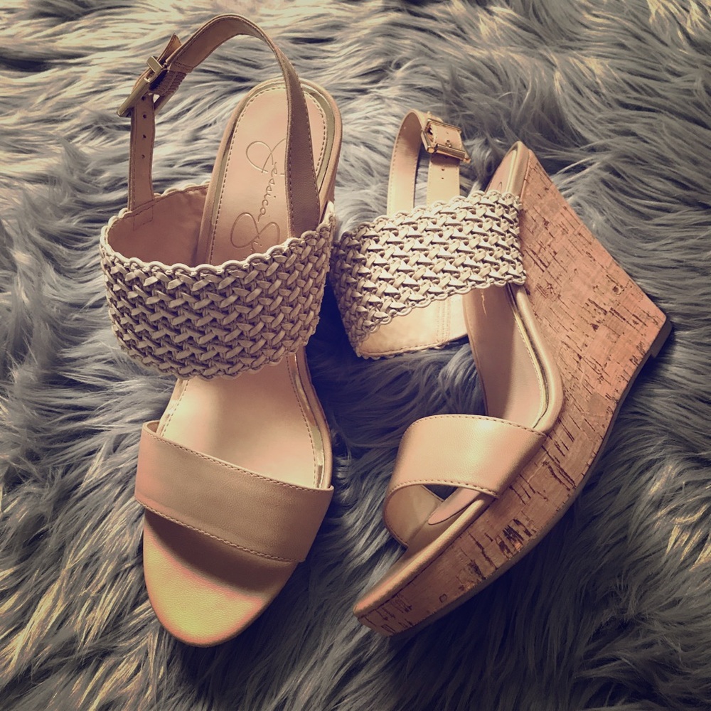 Jessica Simpson Wedges I NEVER got to wear😩