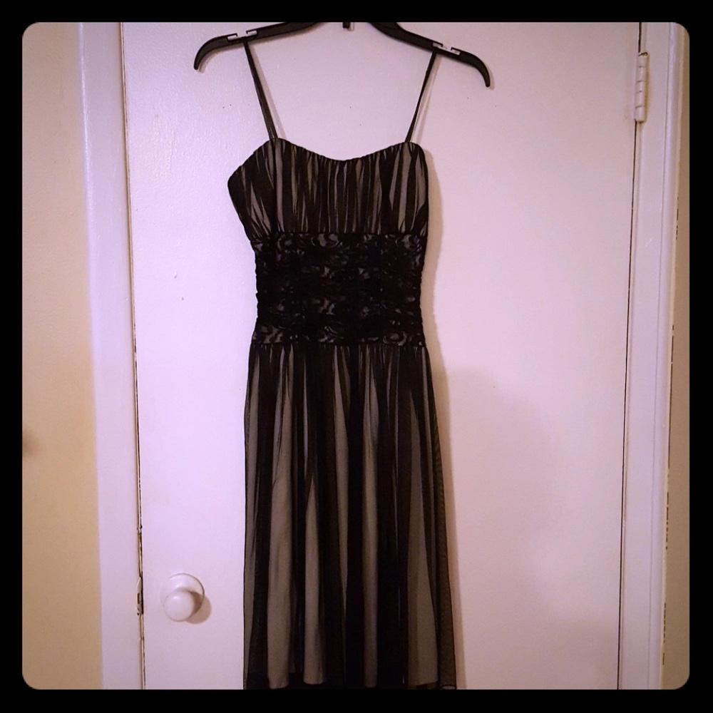 Mid length lace dress