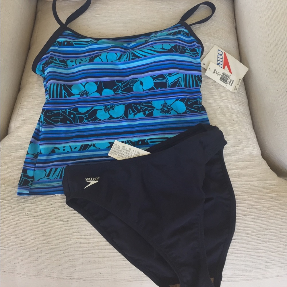 Speedo two piece bathing suit size 12