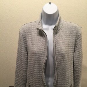 Karen Scott Jacket zipper light grey