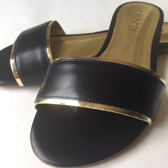Talbots Navy Slide Sandals - Picture 1 of 7