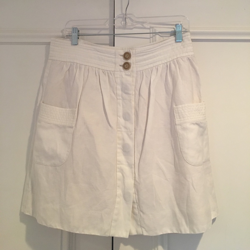 J. Crew white skirt ( worn once )