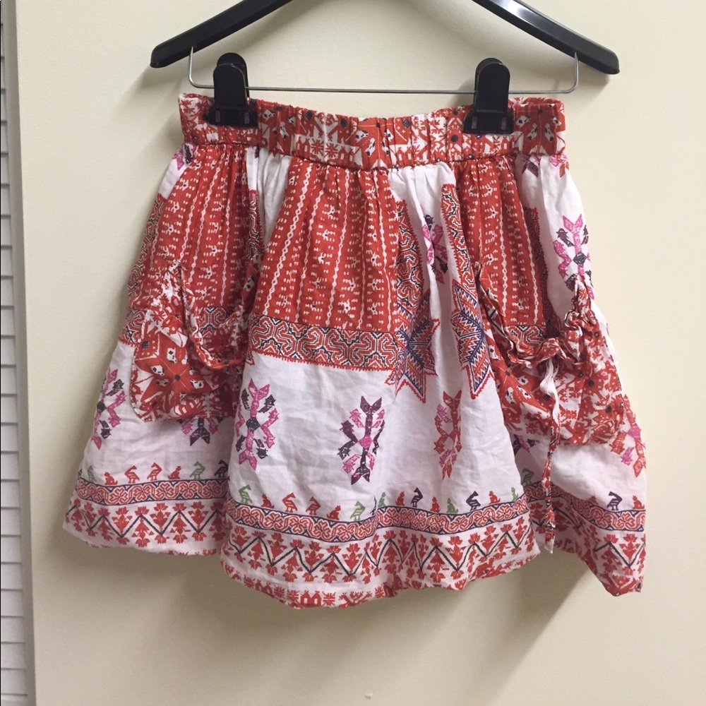 Burnt orange Boutique skirt with pockets size 27/S