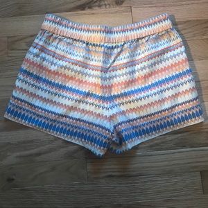 J. Crew Patterned Pull-On Boardwalk Shorts NWOT
