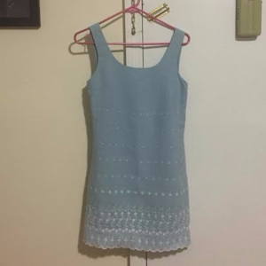 Banana Republic Scalloped Linen Dress