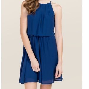 Large peach colored Francescas dress