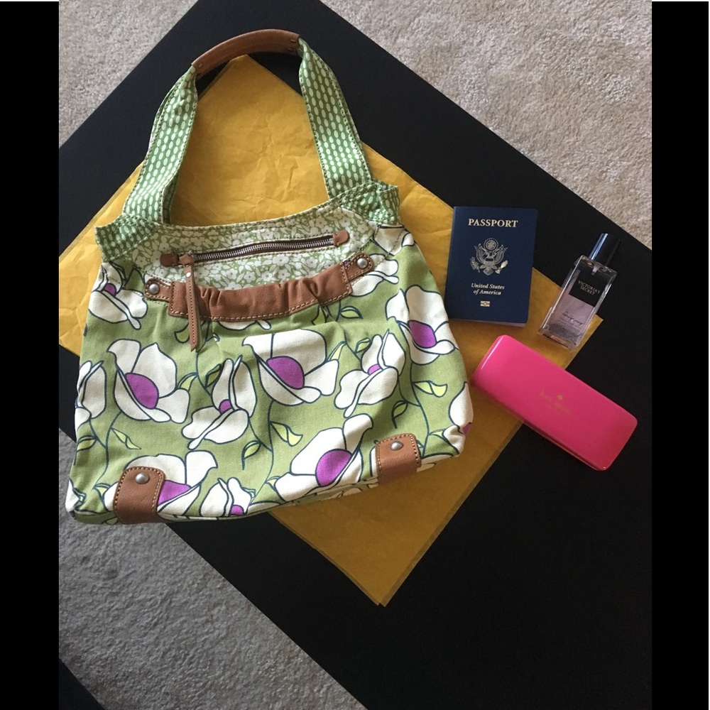 NWOT Fossil Weekender NS Tote in Green/Multicolor