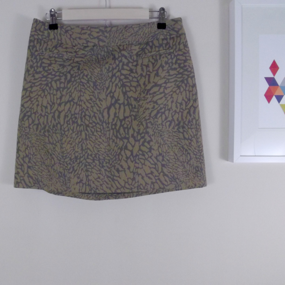 Ann Taylor Loft Abstract Print Pencil Skirt