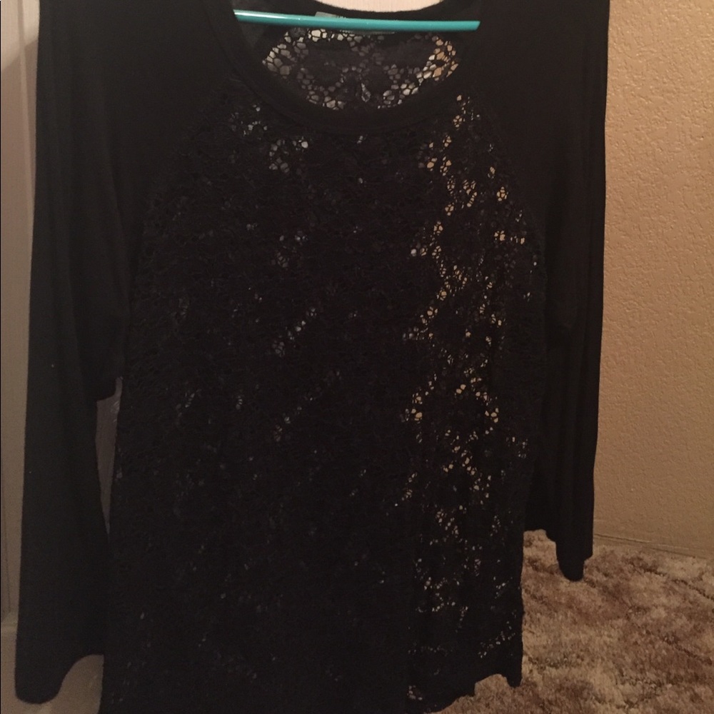 Baseball lace tee