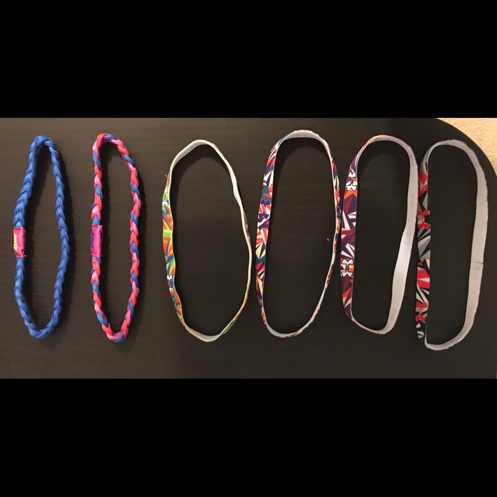 6 Nike and Under Armour headbands