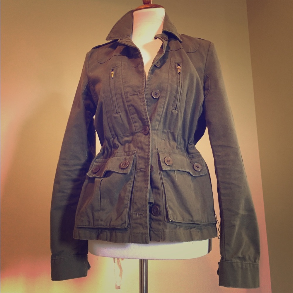 Military style cotton jacket S/M
