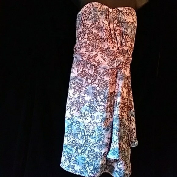 I Love Ronson print strapless sundress-size XS - Picture 1 of 5