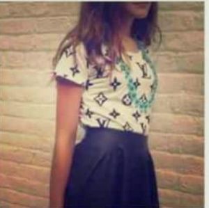 Designer print tee shirt