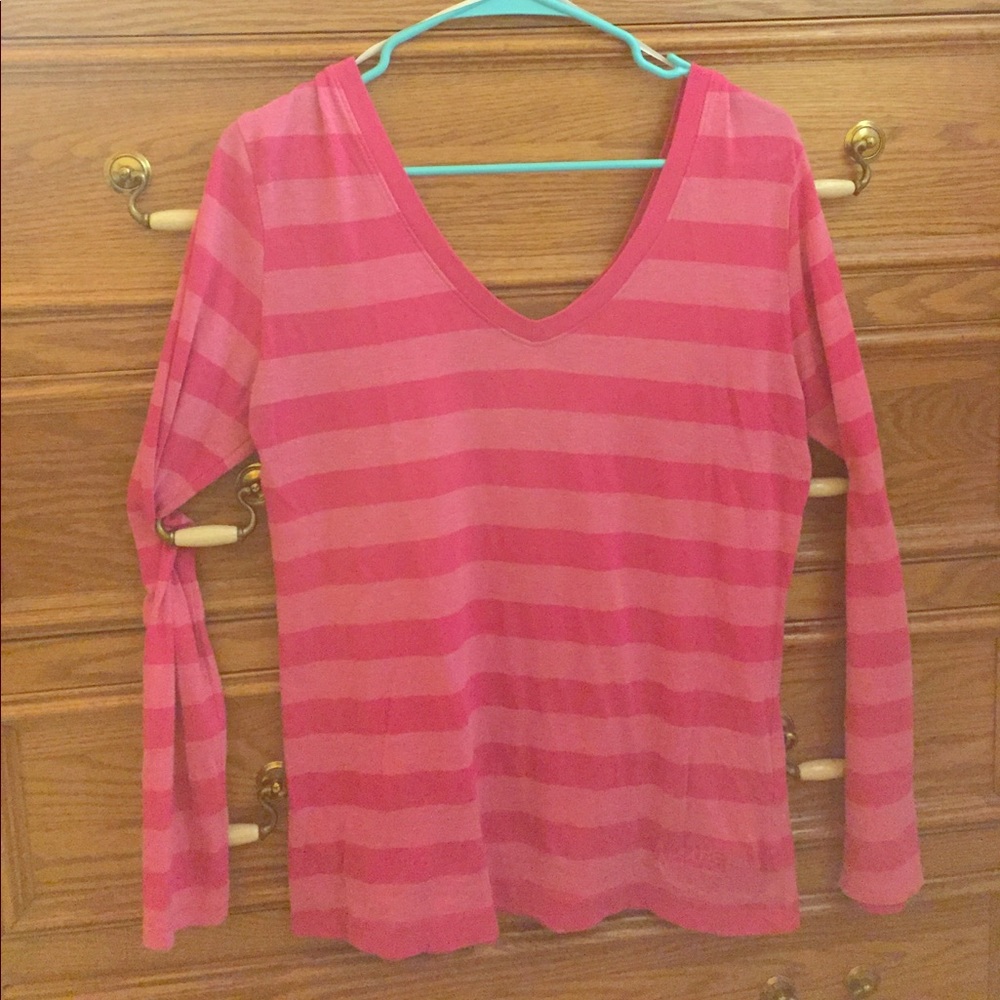 Striped Double V North Face Shirt