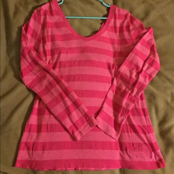 Striped Double V North Face Shirt - Picture 2 of 3