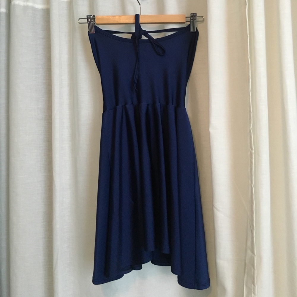 Blue American Apparel Skater Dress